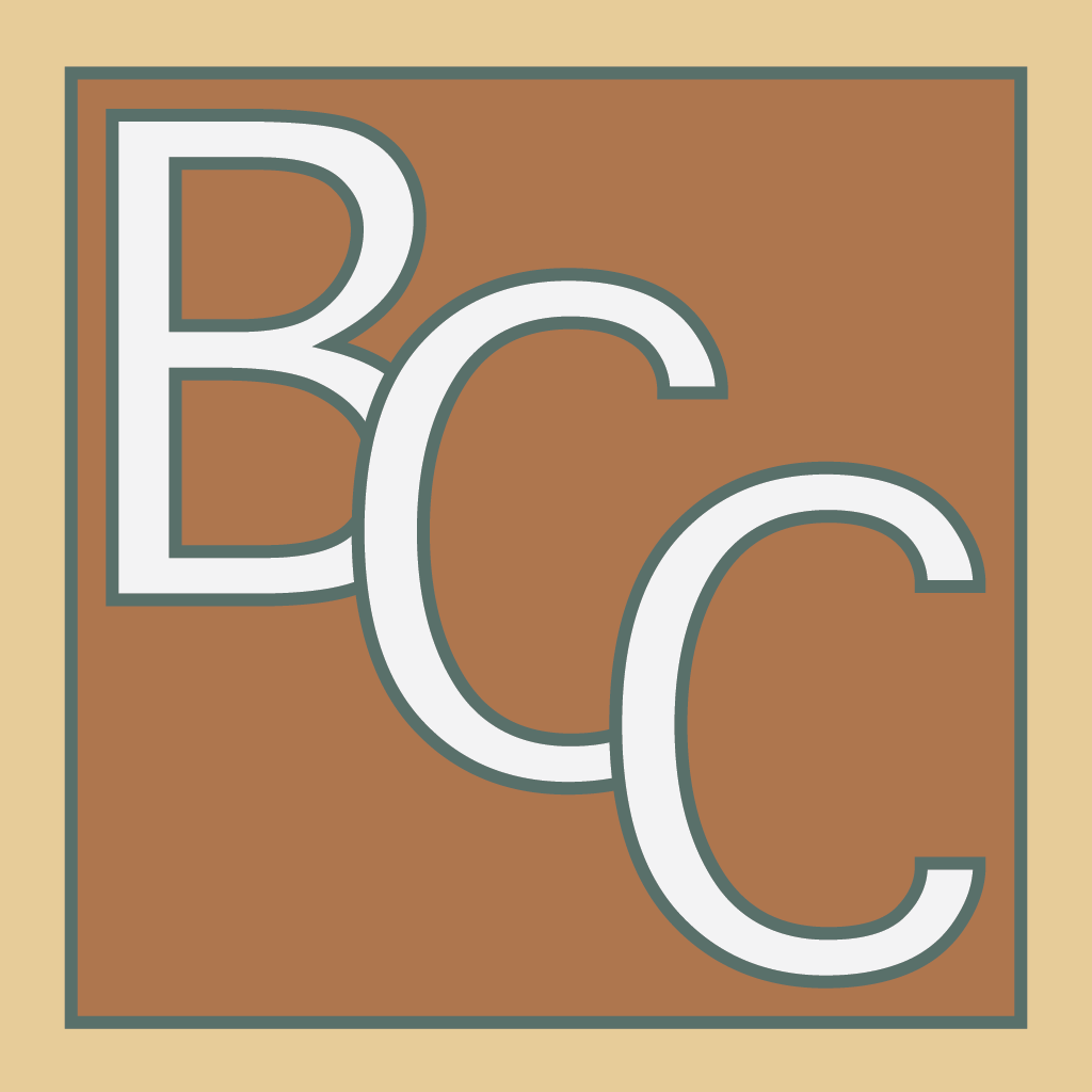 Unofficial logo for condominium. Letters BCC can be seen in the logo.